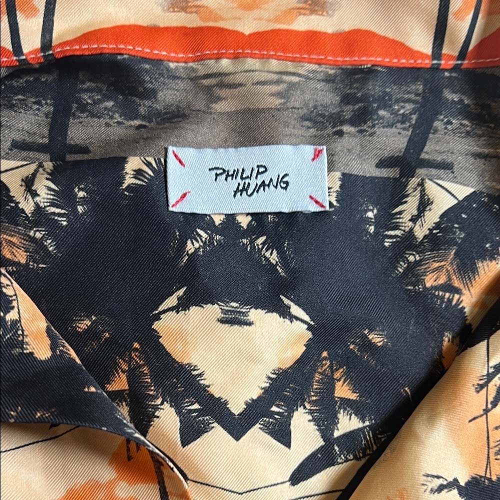 Hawaiian Shirt 100% Silk By Philip Huang Size L — image 4 of 8